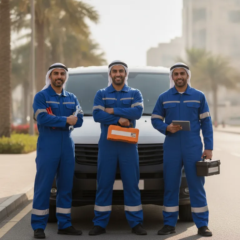 مساعدة على الطريق فريق في أبو ظبي